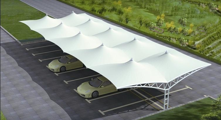 鄭州鋼結構車棚與鋼架拉膜車棚 優質廠家與材料解析